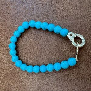 Imitation turquoise bracelet